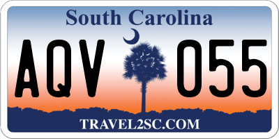 SC license plate AQV055