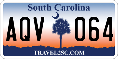 SC license plate AQV064