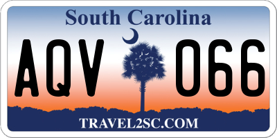 SC license plate AQV066