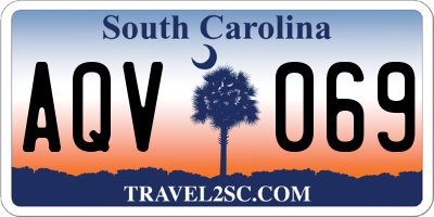 SC license plate AQV069