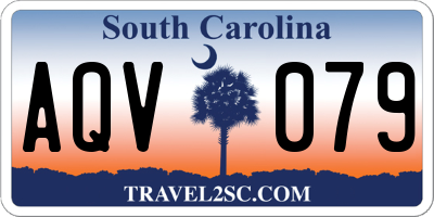 SC license plate AQV079