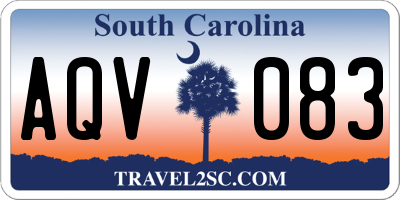 SC license plate AQV083