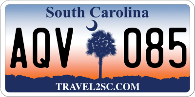 SC license plate AQV085