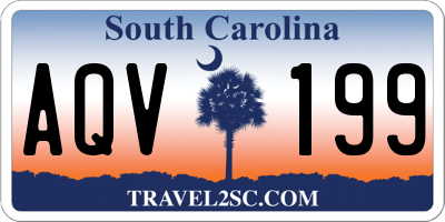 SC license plate AQV199