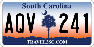 SC license plate AQV241