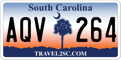 SC license plate AQV264