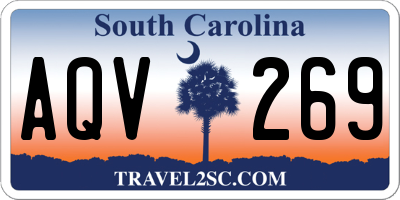 SC license plate AQV269