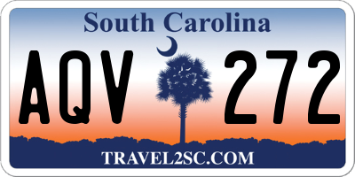 SC license plate AQV272