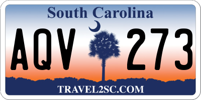 SC license plate AQV273