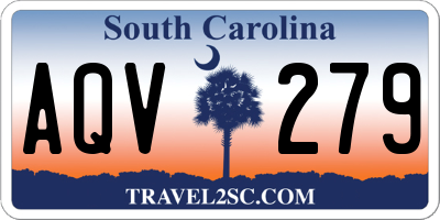 SC license plate AQV279