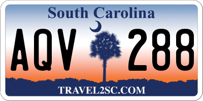 SC license plate AQV288