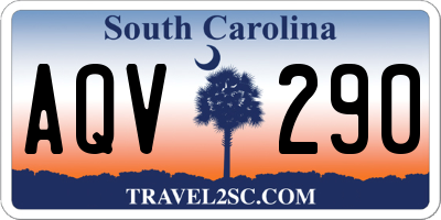 SC license plate AQV290