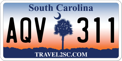 SC license plate AQV311