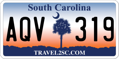 SC license plate AQV319