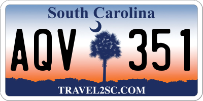SC license plate AQV351