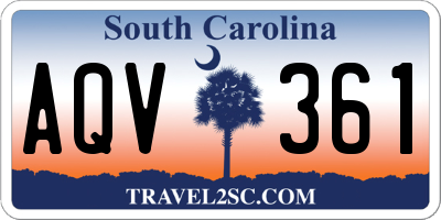 SC license plate AQV361