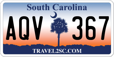 SC license plate AQV367