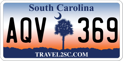 SC license plate AQV369
