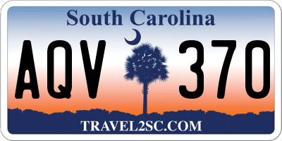 SC license plate AQV370