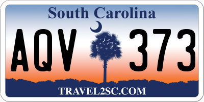SC license plate AQV373
