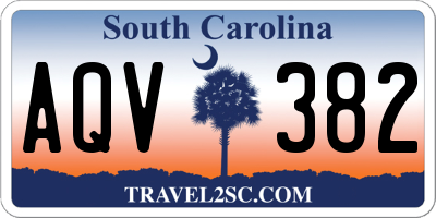 SC license plate AQV382