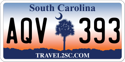 SC license plate AQV393