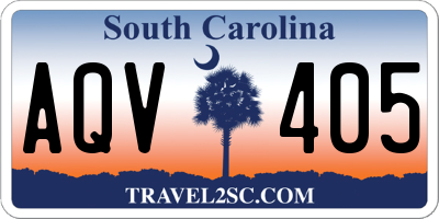 SC license plate AQV405