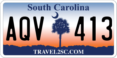 SC license plate AQV413