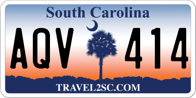 SC license plate AQV414