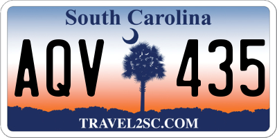 SC license plate AQV435