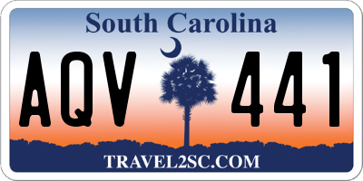 SC license plate AQV441