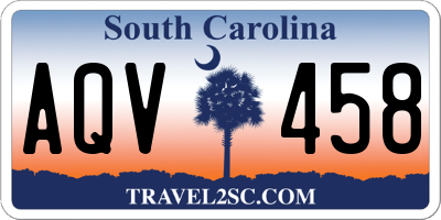 SC license plate AQV458