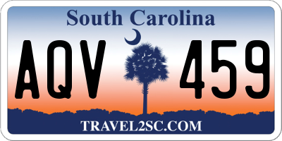 SC license plate AQV459