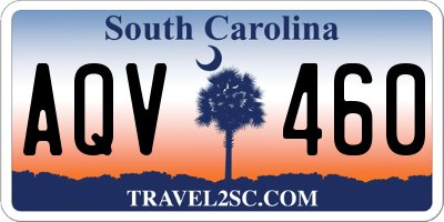 SC license plate AQV460