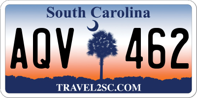SC license plate AQV462