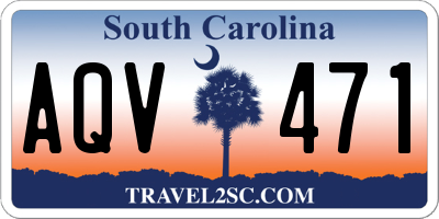SC license plate AQV471