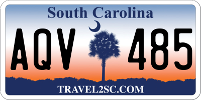 SC license plate AQV485