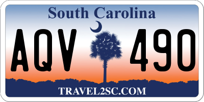SC license plate AQV490