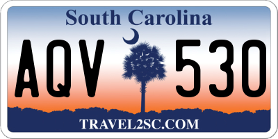 SC license plate AQV530