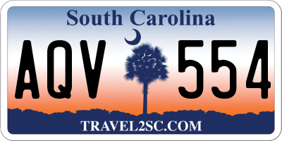 SC license plate AQV554