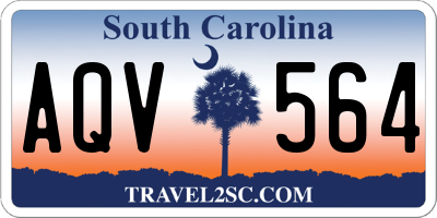 SC license plate AQV564