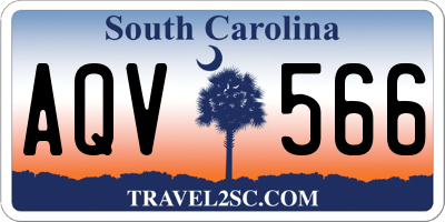 SC license plate AQV566