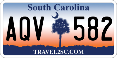 SC license plate AQV582