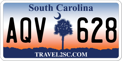SC license plate AQV628