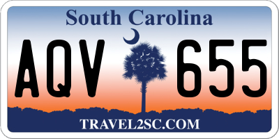 SC license plate AQV655