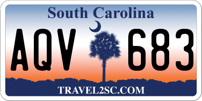 SC license plate AQV683
