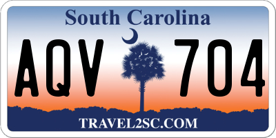 SC license plate AQV704