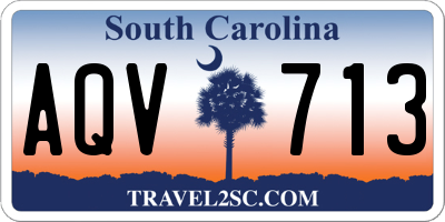 SC license plate AQV713