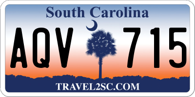 SC license plate AQV715