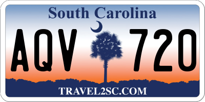 SC license plate AQV720